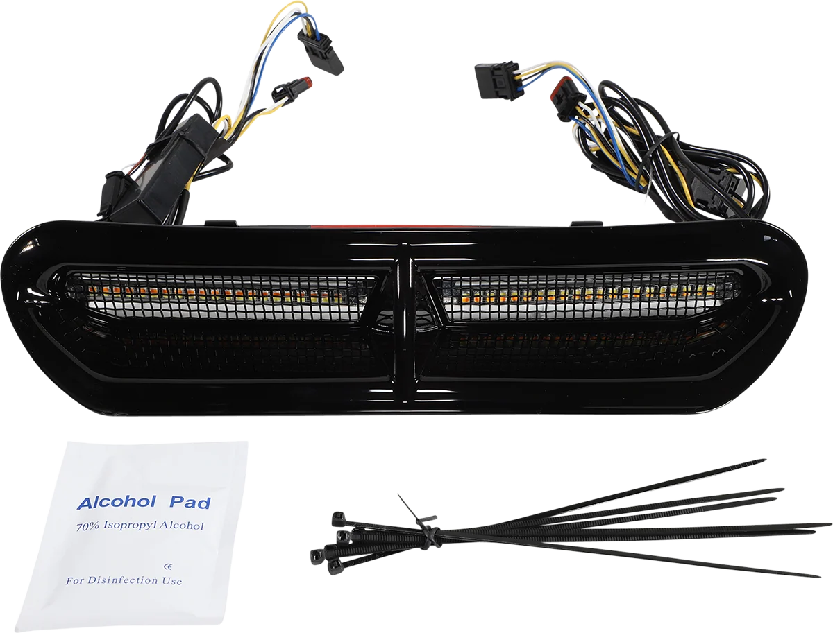 Advanced Custom Dynamics LED Vent Insert - Amber White - Black w Black Mesh CD-VENT-AW2-BB Environmentally Friendly