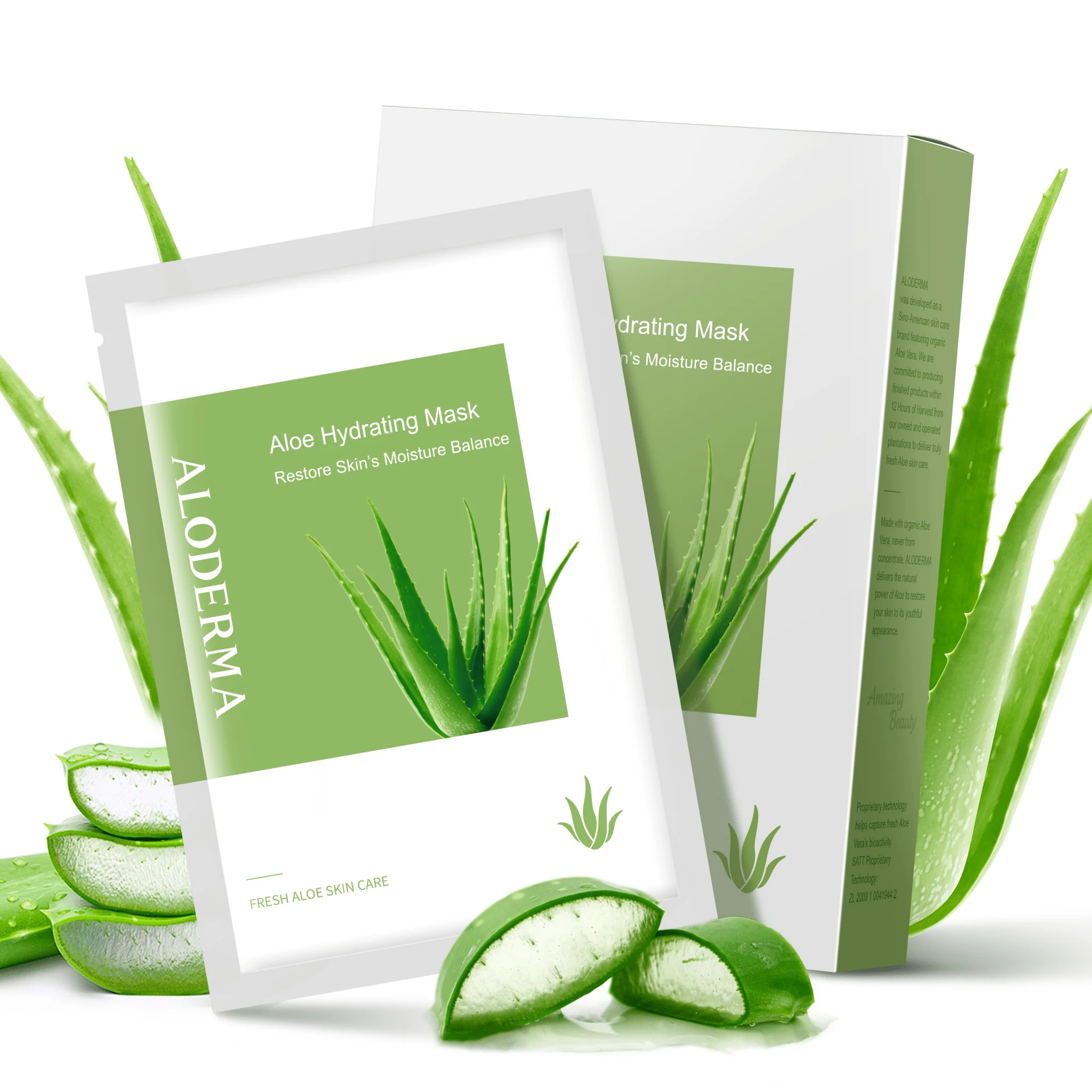 Solid Aloe Hydrating Mask Box of 5 Flexible