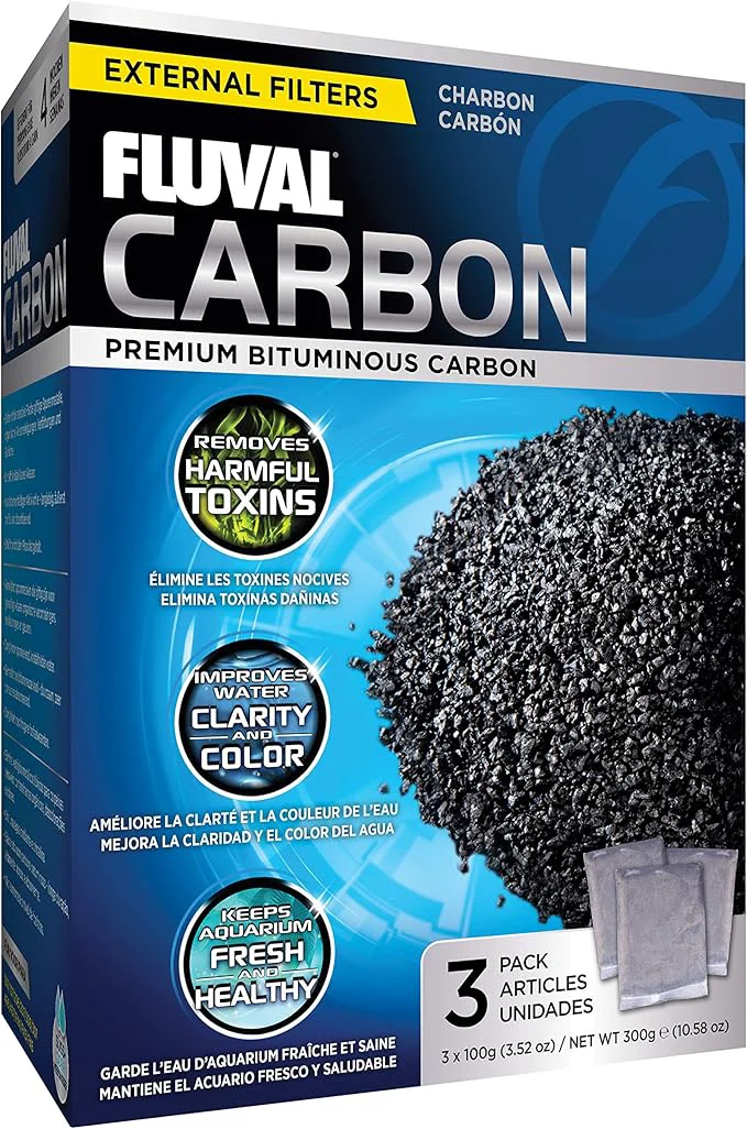 Authentic Fluval Carbon Filter Media for Aquariums Premium Bituminous Carbon Inserts Proven