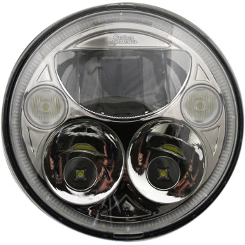 Fashionable Custom Dynamics LED Headlight - 7 - Chrome - Each CDTB-7-C Environmentally Friendly