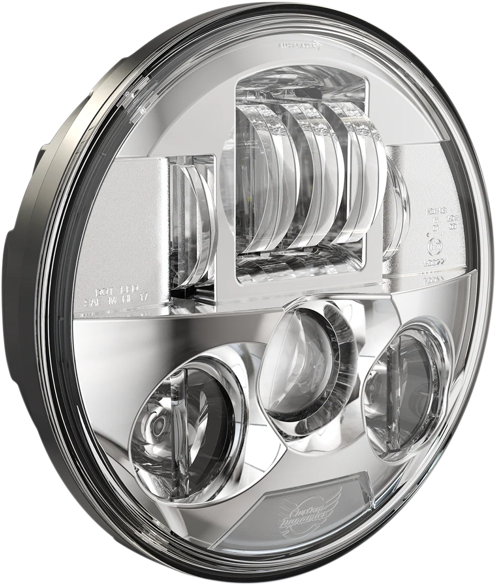 Fast Custom Dynamics 7 Probeam LED Headlamp - Indian - Chrome PB-7-IND-C Quality