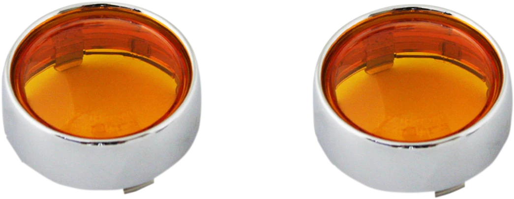 Fashionable Custom Dynamics Bullet Signal Lenses - Chrome Amber PB-B-BEZ-CA Contemporary