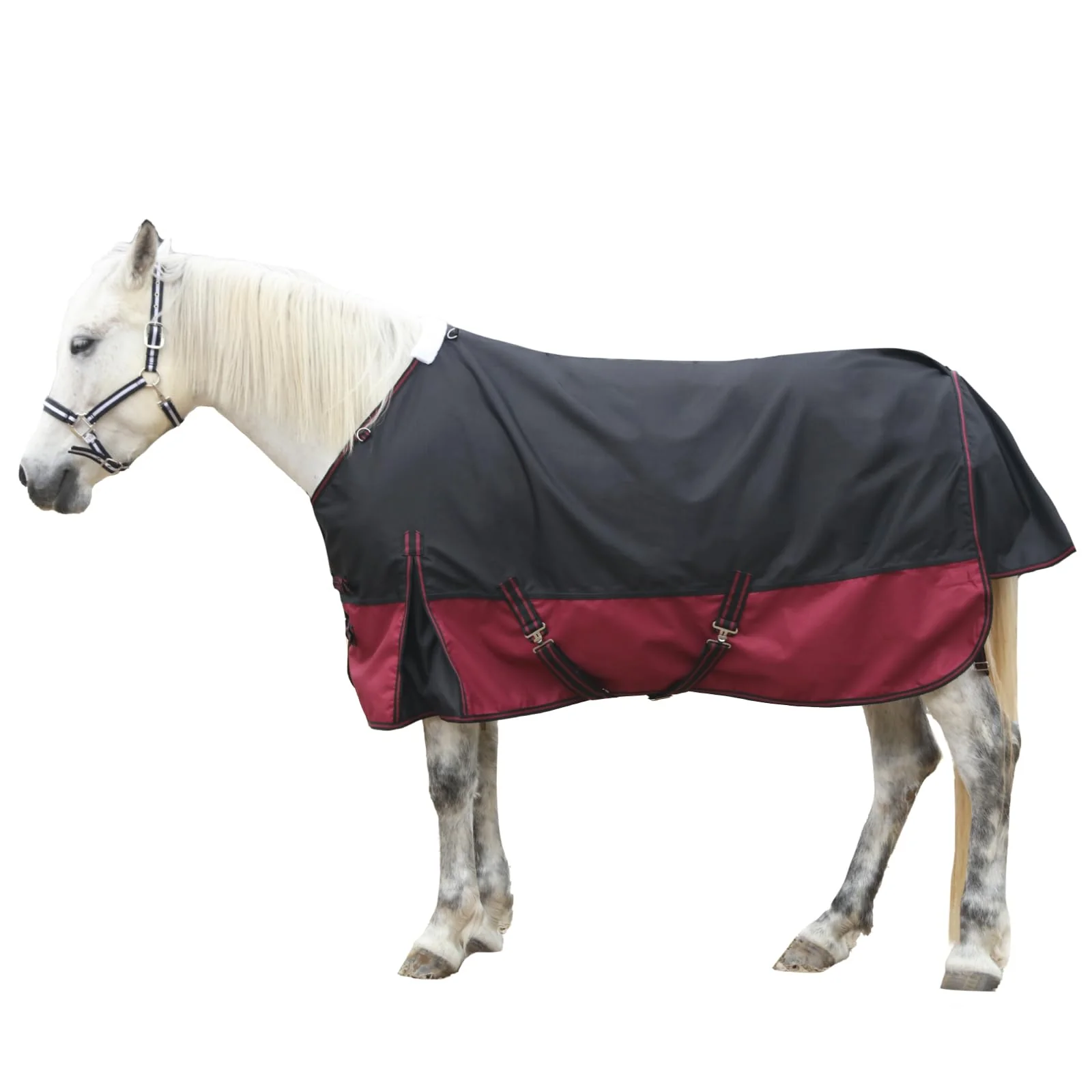 Smooth Gallopoff 1200 Denier Rip-Stop Turnout Rain Sheet – Lightweight Waterproof Horse Blanket No Fill Blackwine 72in Genuine