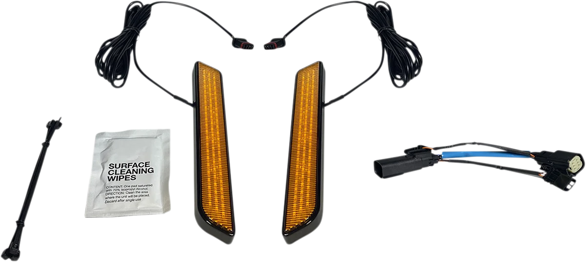 Soft Custom Dynamics LED Fork Light - Amber - Black CD-FORK-SS6-AB High-Quality