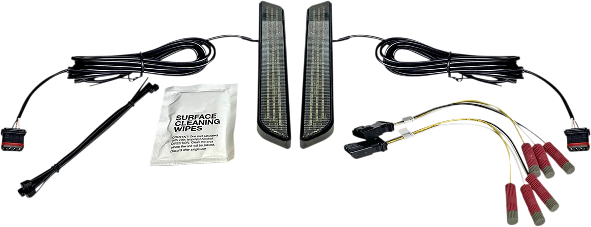 Top-Quality Custom Dynamics LED Fork Light - Smoke - Black CD-FORK-UNV-SB Prestigious