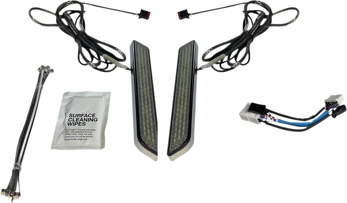 Expertly Made Custom Dynamics LED Fork Light - Smoke - Chrome CD-FORK-HD-SC Innovative