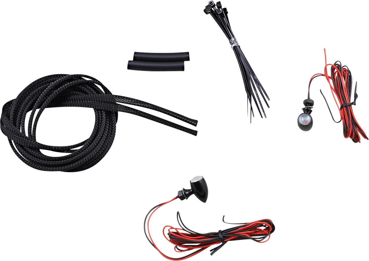 Expertly Made Custom Dynamics Micro Turn Signals - Red -Black CD-MICRO-R-B Lightweight