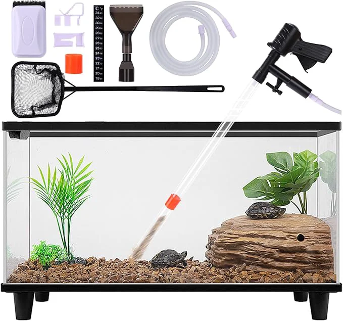 Contemporary Fish Tank Cleaner Kit Gravel Vacuum Powerful