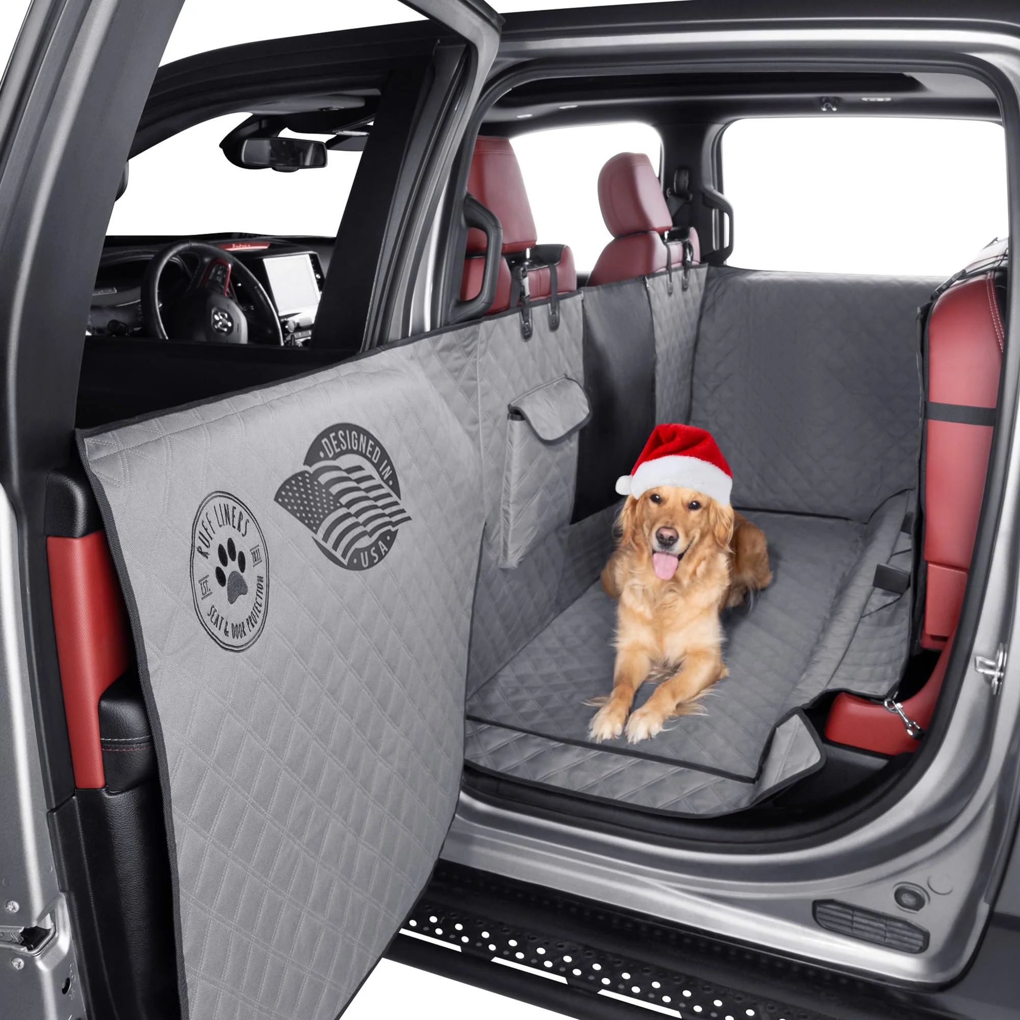 Top-Quality Ruff Liners XL Floor Cover with Door Protection – Waterproof Washable Dog Hammock for Full-Size Crew Cab Trucks As Seen on Shark Tank Long-Lasting