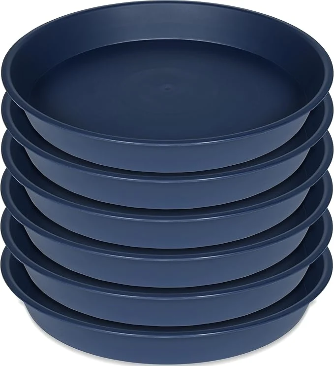 Advanced 6 Pack Plant Saucer Drainage Tray Plastic Plant Water Tray 6 inch Flower Exceptional
