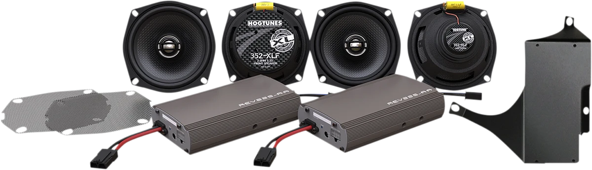 Trusted Hogtunes - Dual Amp Speaker Kit - Road Glide RG ULTRA KIT-XL Functional