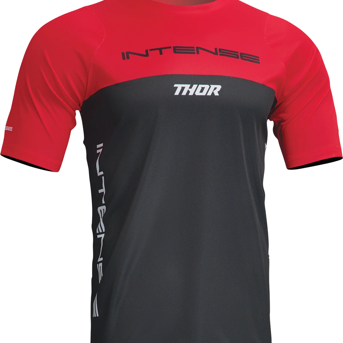 Premium THOR Intense Assist Censis Jersey - Short-Sleeve - Red Black - Large 5020-0207 Breathable