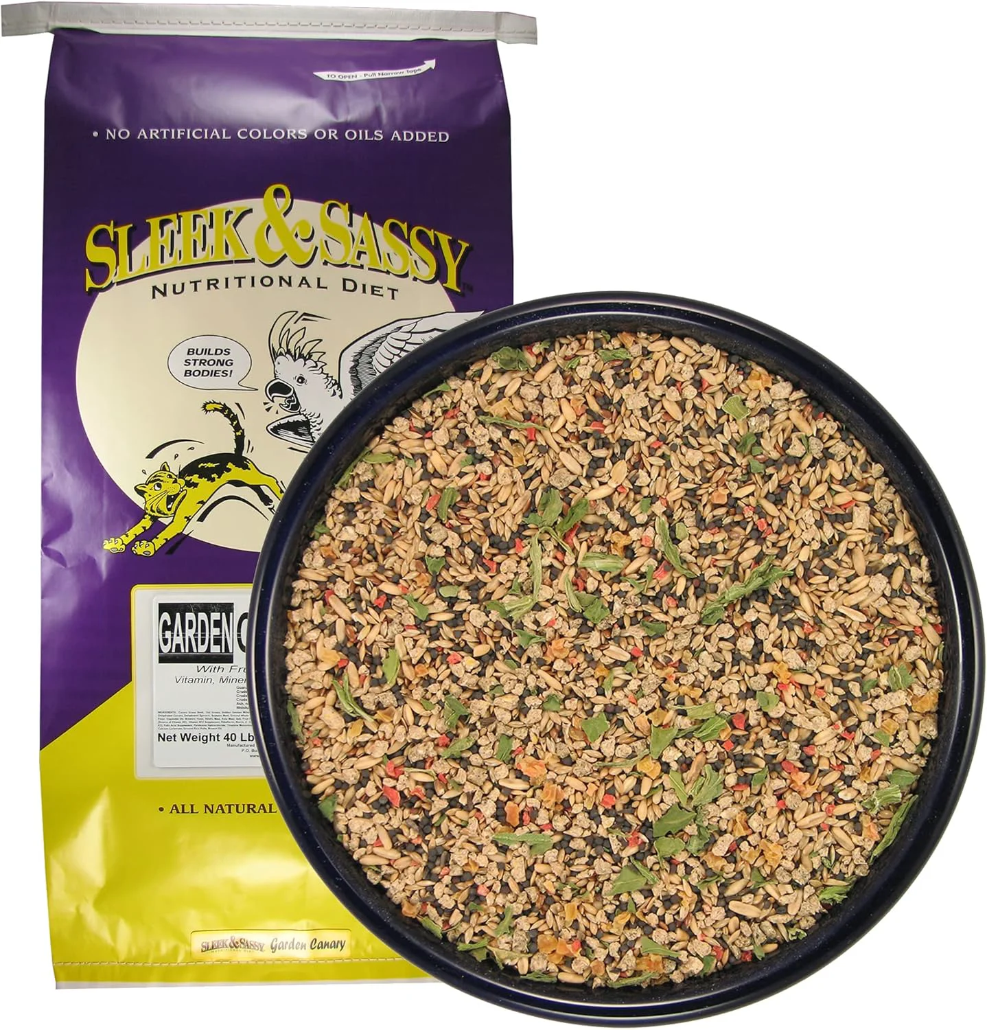 Trusted SLEEK SASSY Garden Canary Bird Food 40 lbs. Contemporary