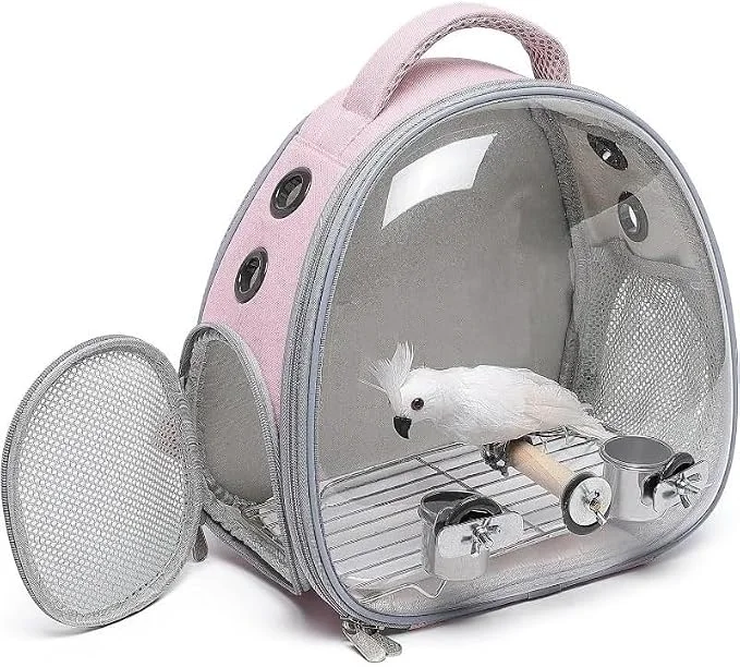 Certified Bird Travel Carrier Portable Backpack Cage High-Quality