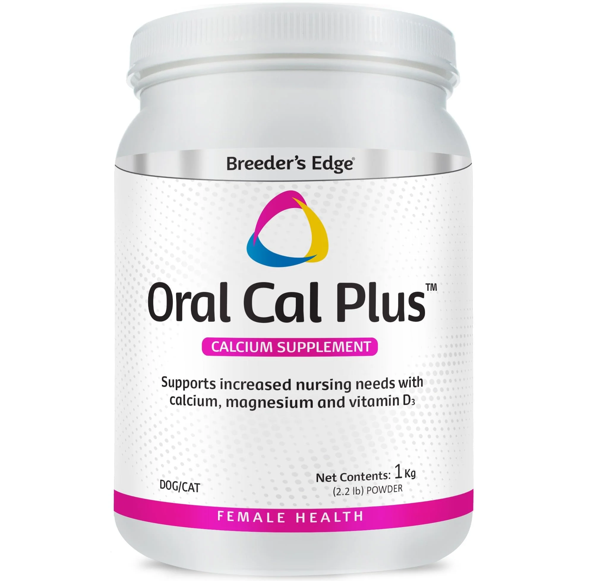 Pure Revival Animal Health Breeder's Edge Oral Cal Plus Powder – Calcium Vitamin D3 for Nursing Dogs Cats 1kg Unique