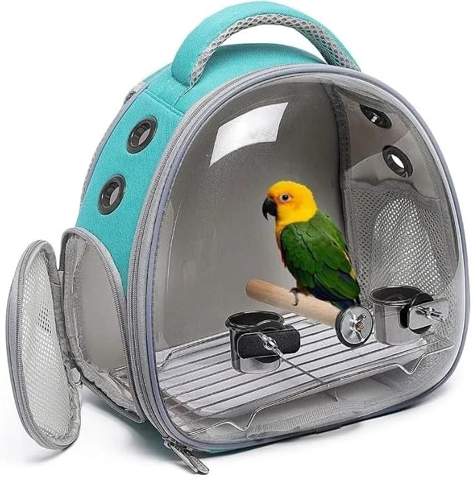 Sustainable Bird Travel Carrier Portable Backpack Cage Superior