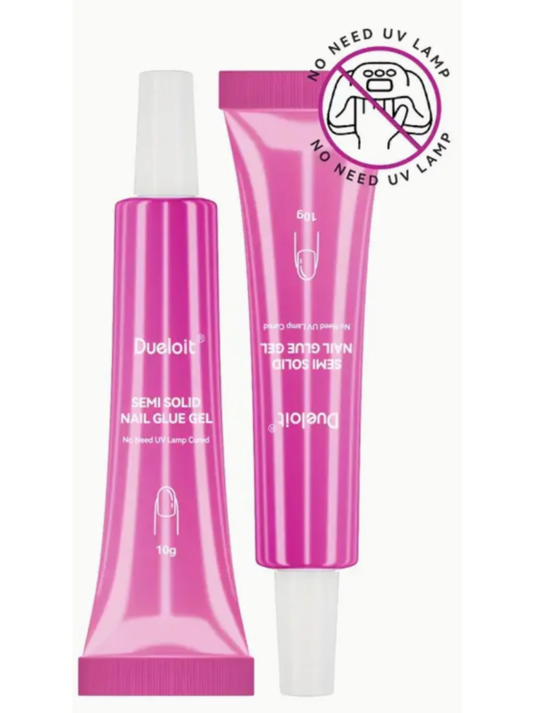 Dependable No UV Semi Solid Nail Glue Powerful
