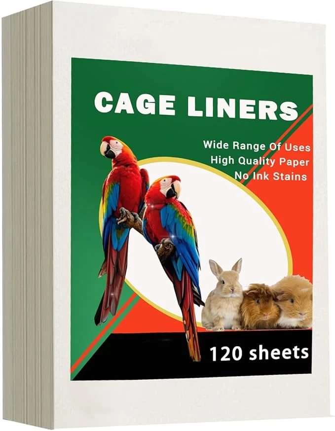 Consistent ZIQON 120 Pcs Bird Cage Liner Papers Big Size Cage Paper Liners Disposable Cage Smooth