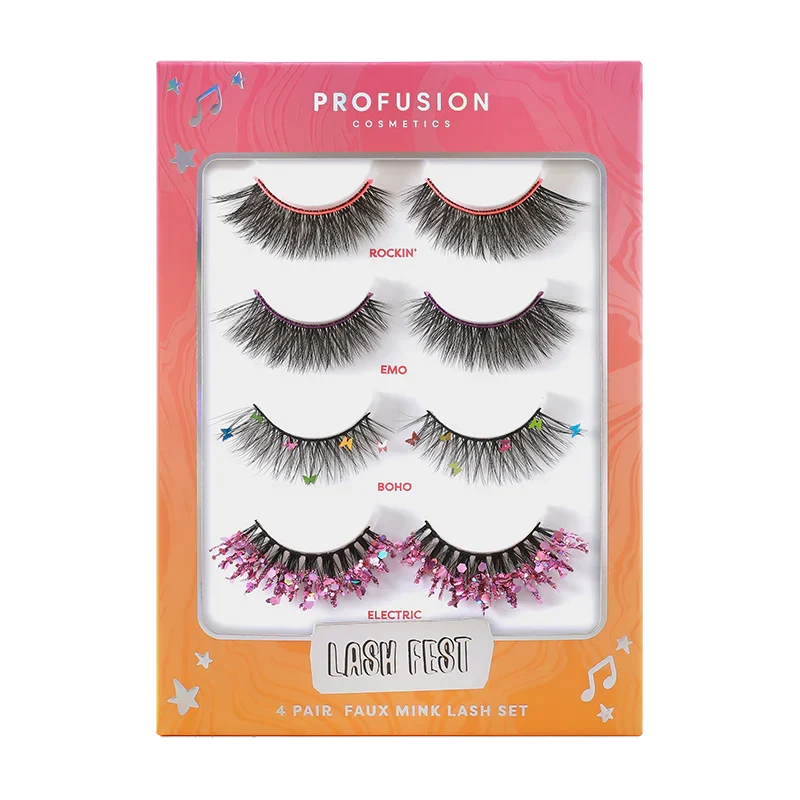 Refined It's a Vibe Lash Fest 4-pair Lash Set Sustainable