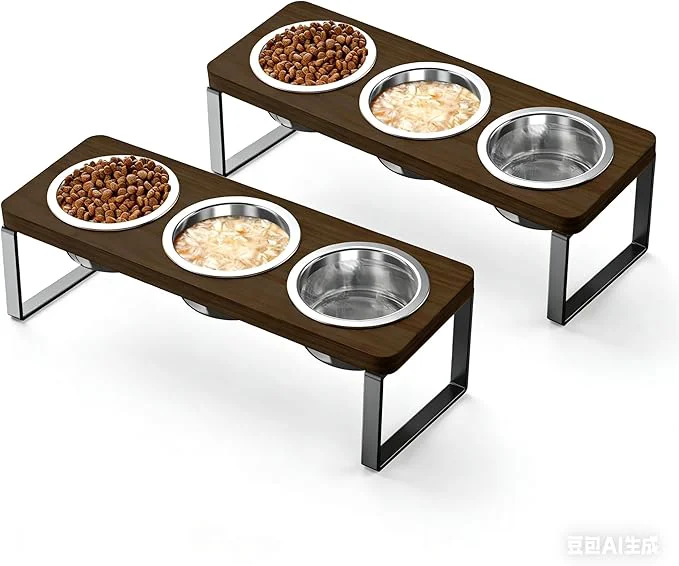 Traditional 2 Pack d Cat Bowls with 3 Stainless Steel Bowls 10° Tilted Anti-Vomiting Raised Cat Food Bowl for Small Cats and Puppies Pet Bowl with StandAbout ThisOverview High-Performance