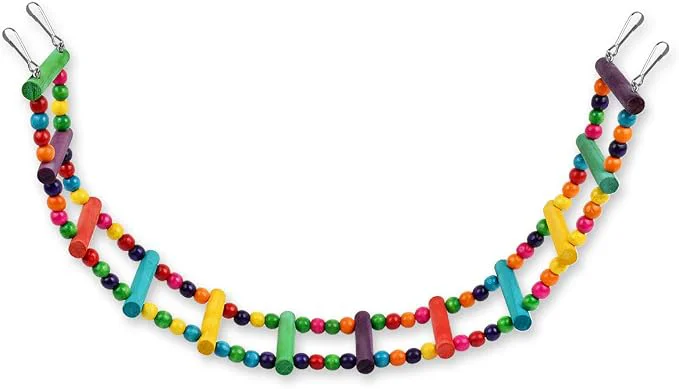 Crafted DS. DISTINCTIVE STYLE Bird Ladder Toys Coloured Flexible Parrot Swing Bridge Effective