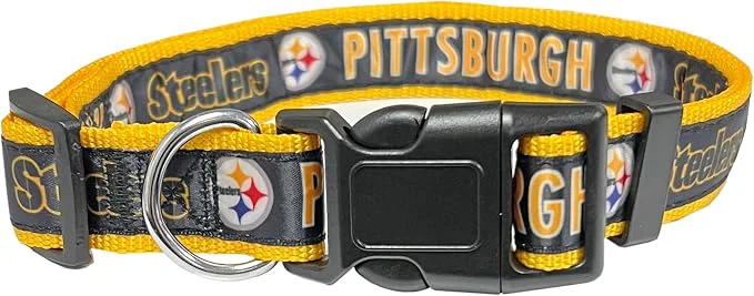 Comfortable Pets First NFL Pittsburgh Steelers Licensed PET COLLAR Extra Large Efficient
