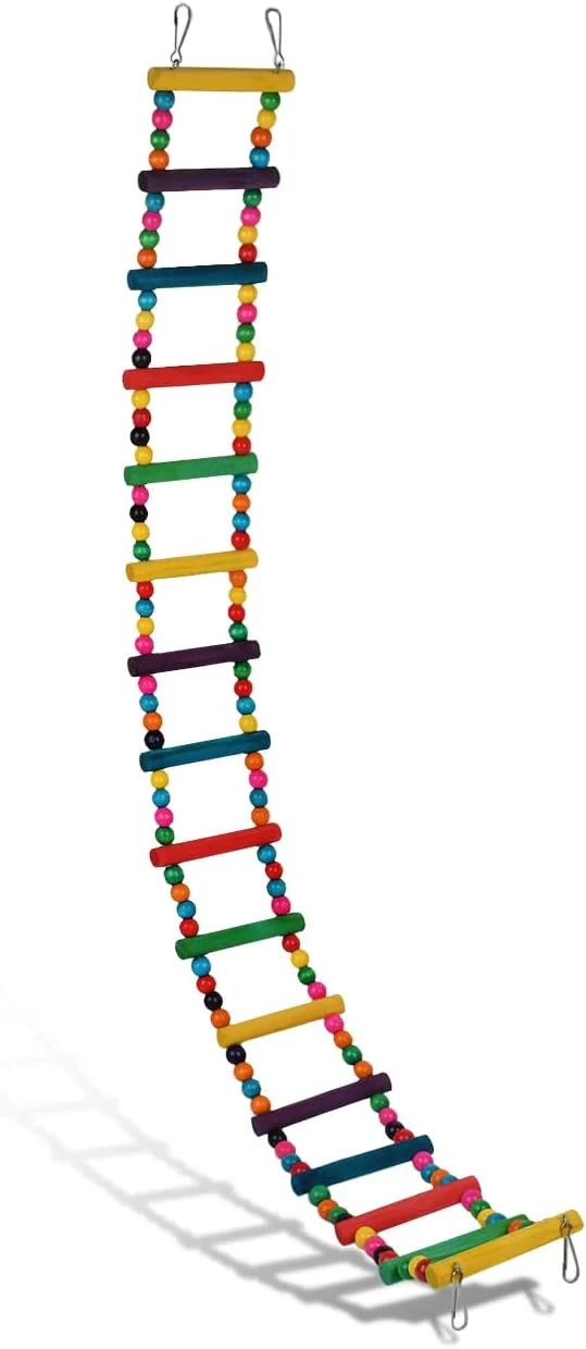 Versatile DS. DISTINCTIVE STYLE Bird Ladder Toys Coloured Flexible Parrot Swing Bridge Next-Generation