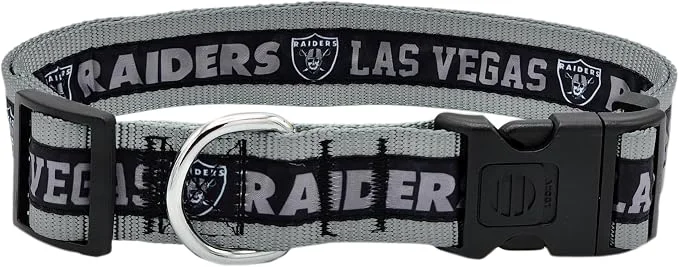 Verified Pets First NFL Raiders Licensed PET COLLAR Extra Large Quality