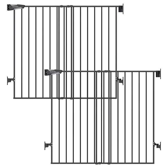 Superior Babelio Baby Gate for Stairs Kitchen Doorways No Bottom Bar Easy Install Certified