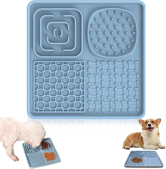 Selected Dog Lick Mat for Anxiety Relief Slow Feeder Pet Enrichment Treat Mat Boredom Buster Durable Food-Grade Silicone Dishwasher zer SafeAbout ThisOverview Artisan