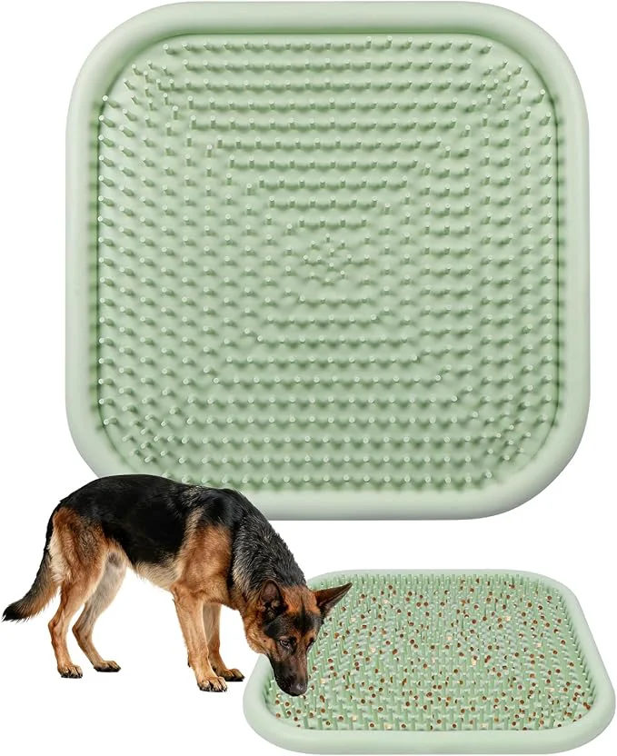 Top-Quality Snuffle Mat for Dogs 23.6 x 23.6 Silicone Dog Feeding Mat Sniffing Interactive Feeding Game Encourages Natural Foraging Slow Feeder for Small Medium Large Dogs Indoor Outdoor Green About ThisOverview Premium Material