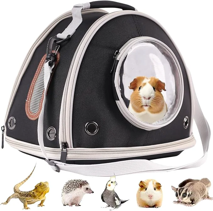 Eco-Friendly Guinea Pig Travel Carrier Cage Portable Carry Bag Green
