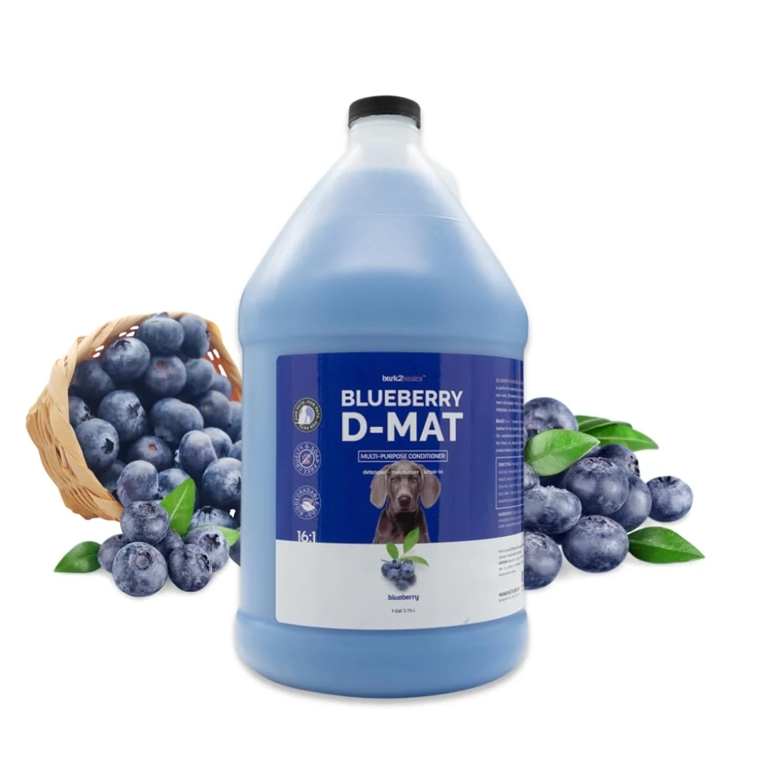 Reliable Bark2Basics Blueberry D-Mat Dog Conditioner 1 Gallon – All-Natural Deshedding Anti-Static Innovative