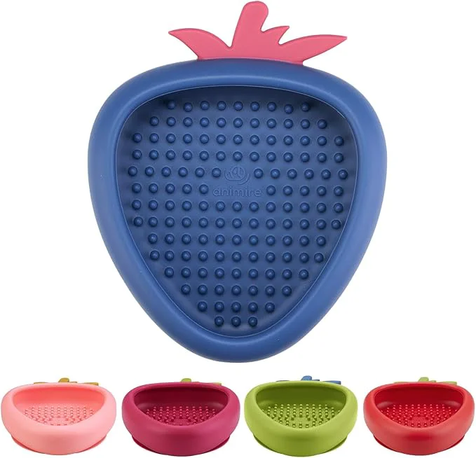 Casual ze Dog Lick Bowl Animire Non-Slip Slow Feeder Lick Mat for Dogs Silicone Dog Enrichment Bowl for Distraction Anxiety Relief Boredom BPA Dishwasher Safe Dark Blue S About ThisOverview Responsible
