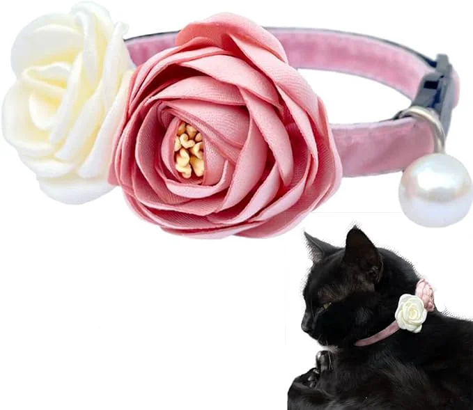 Authentic Fupo Pink Cat Collars for Girl Cats Unique