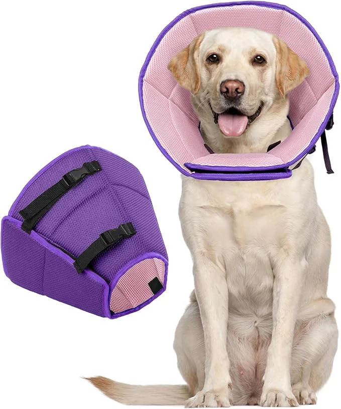 World-Class Dog Cone for Large Dogs After Surgery Adjustable Soft Recovery Cone Collar for Selected