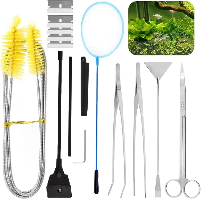 Crafted 13Pcs Aquascape Tools Kit Breathable
