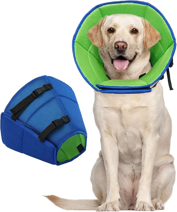 Classic Dog Cone Collar After Surgery for Large Dogs Adjustable Soft Cone for Dogs to Secure
