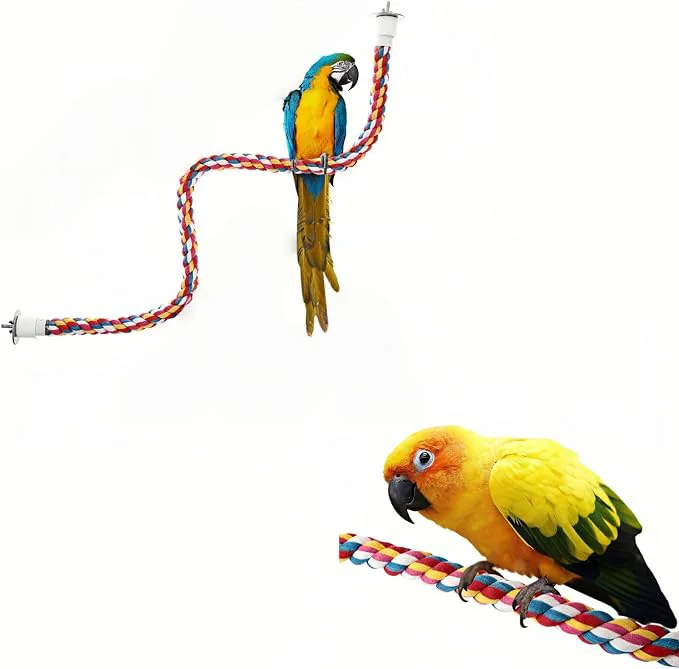Breathable Bird Rope Perches Parrot Toys Bungee Rope Perches High-Grade