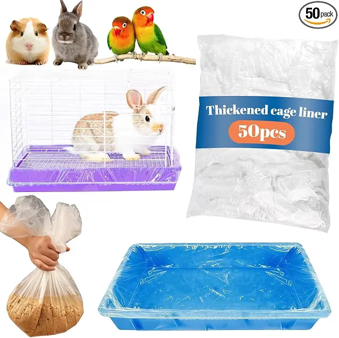 Dependable Disposable Small Animal Cage Liners Plastic Liners Can Cover 37x19 34x22 Flexible
