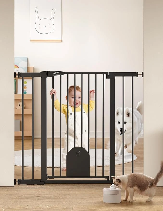 Effective Babelio 36 Tall Auto Close Baby Gate Lightweight