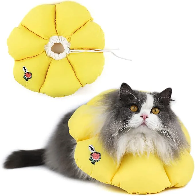 Secure HiDREAM Cat Cone Collar Cute Waterproof Elizabethan e Collar Organic