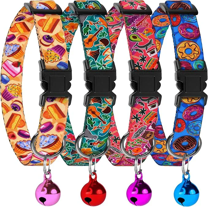 Certified 4PCS Breakaway Cat Collars Refined