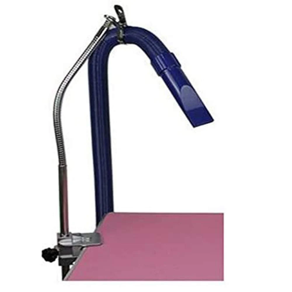Refined SudaTek Heavy Duty Dog Grooming Table Hair Dryer Stand with Clamp – Hands- Gooseneck Arm Next-Generation