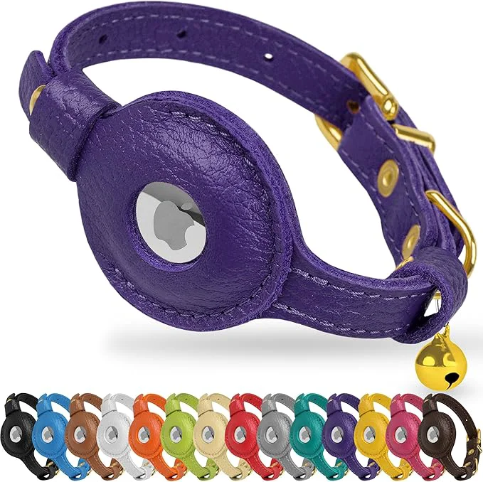 Classic OOPSDOGGY Leather AirTag Cat Collar Outstanding
