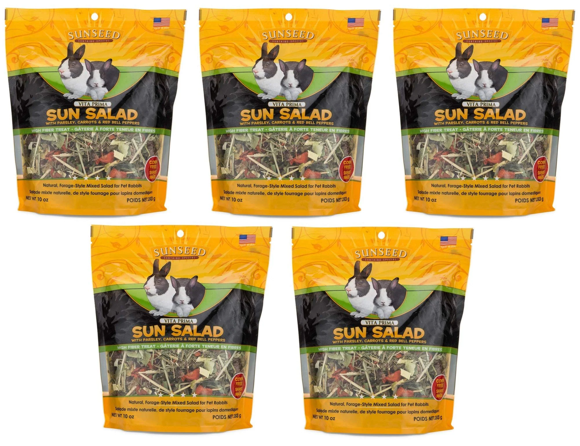 Artisan Sun Salad For Rabbits - Natural Treats by Sunseed Company USA-made