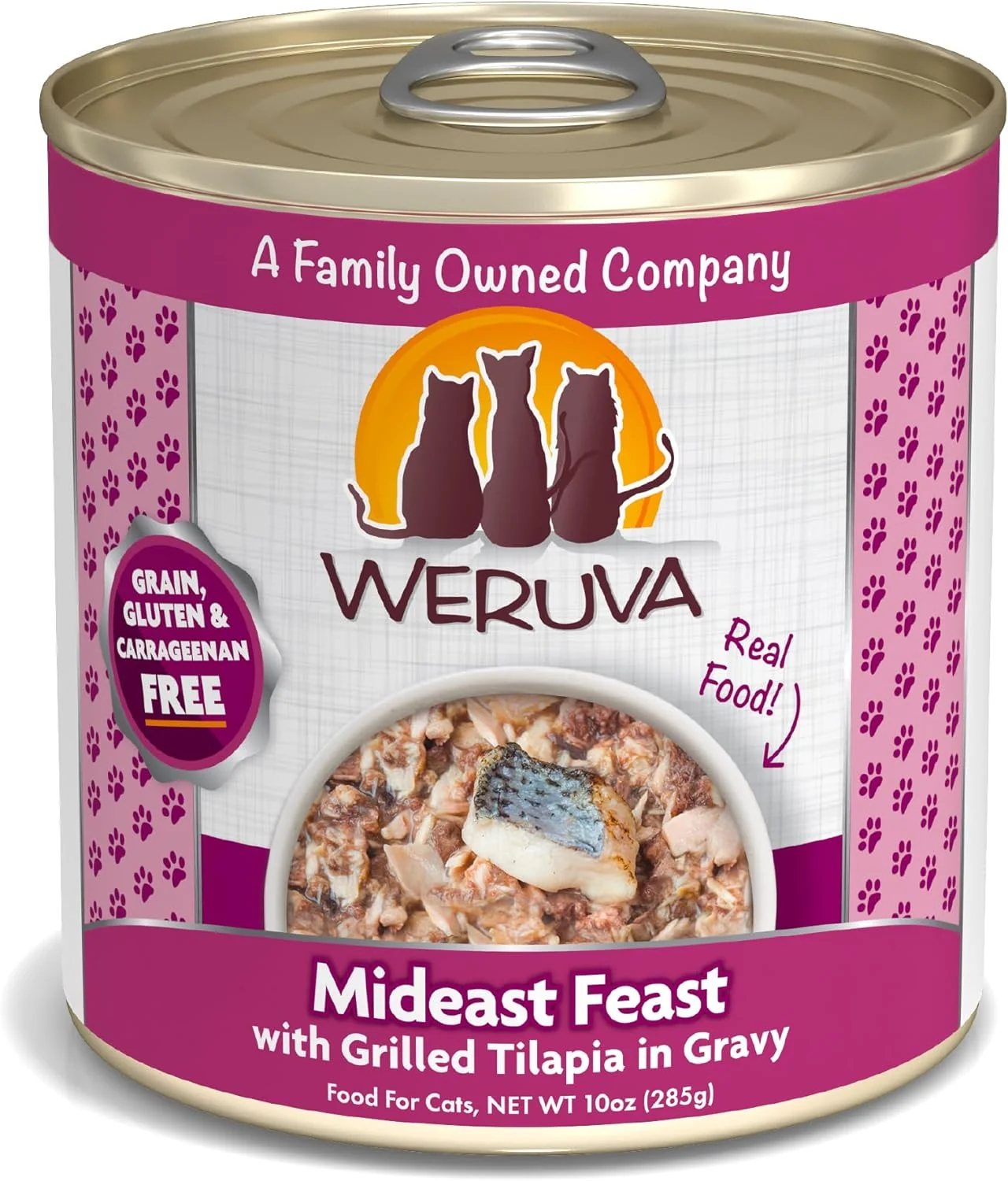 Elegant Weruva Classic Cat Food Mideast Feast with Grilled Tilapia in Gravy 10oz Can Pack of 12 Reliable