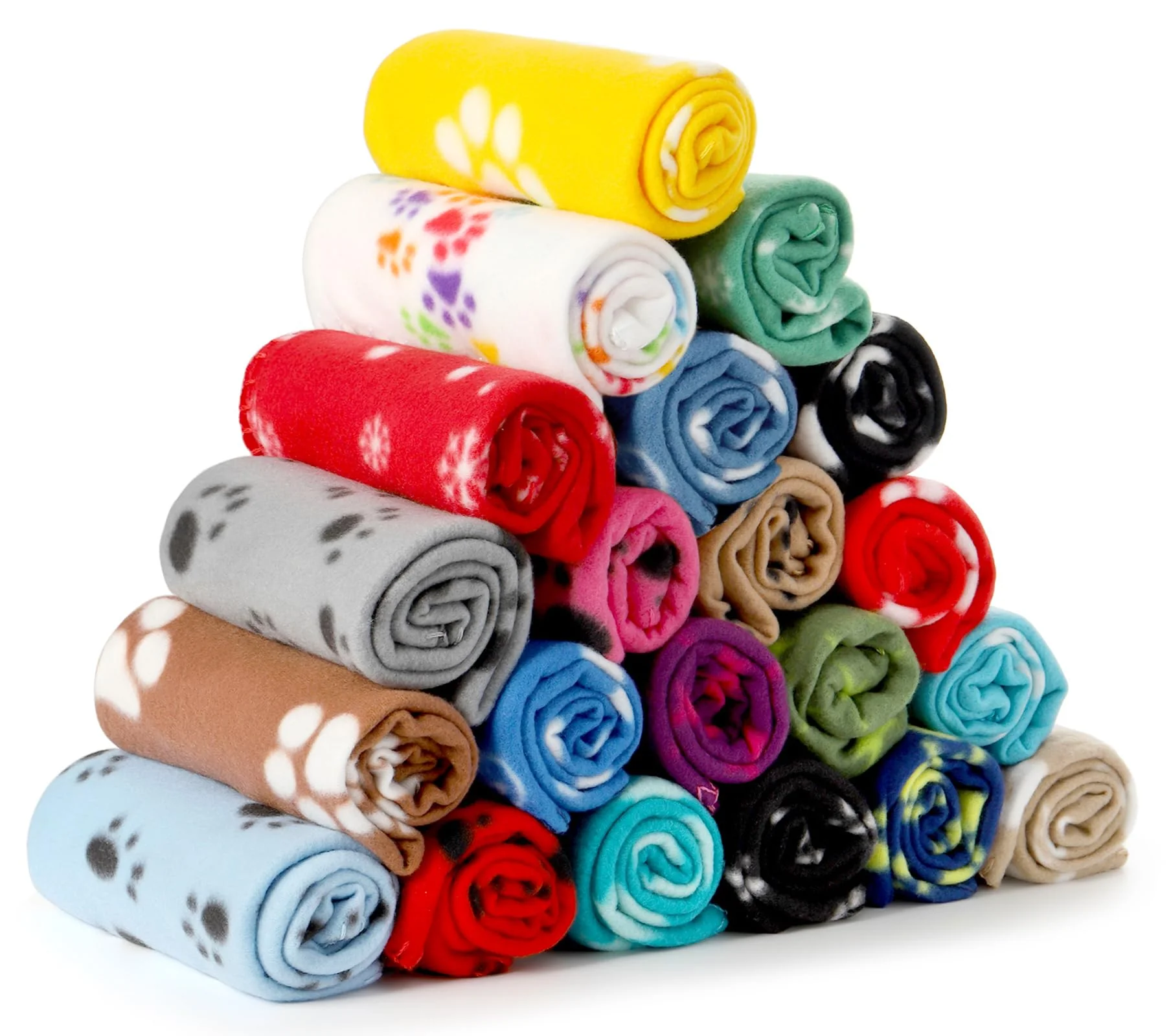 Innovative Yesland 20 Styles Dog Cat Fleece Blankets – 23.6 x 27.6 in Soft Machine Washable 20 Patterns Original