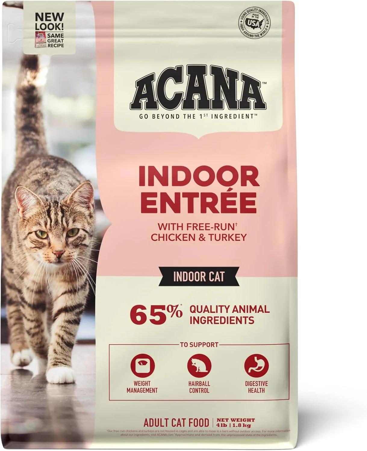 Selected ACANA Indoor Entree Dry Cat Food Run Chicken and Turkey Recipe 4 lb Organic
