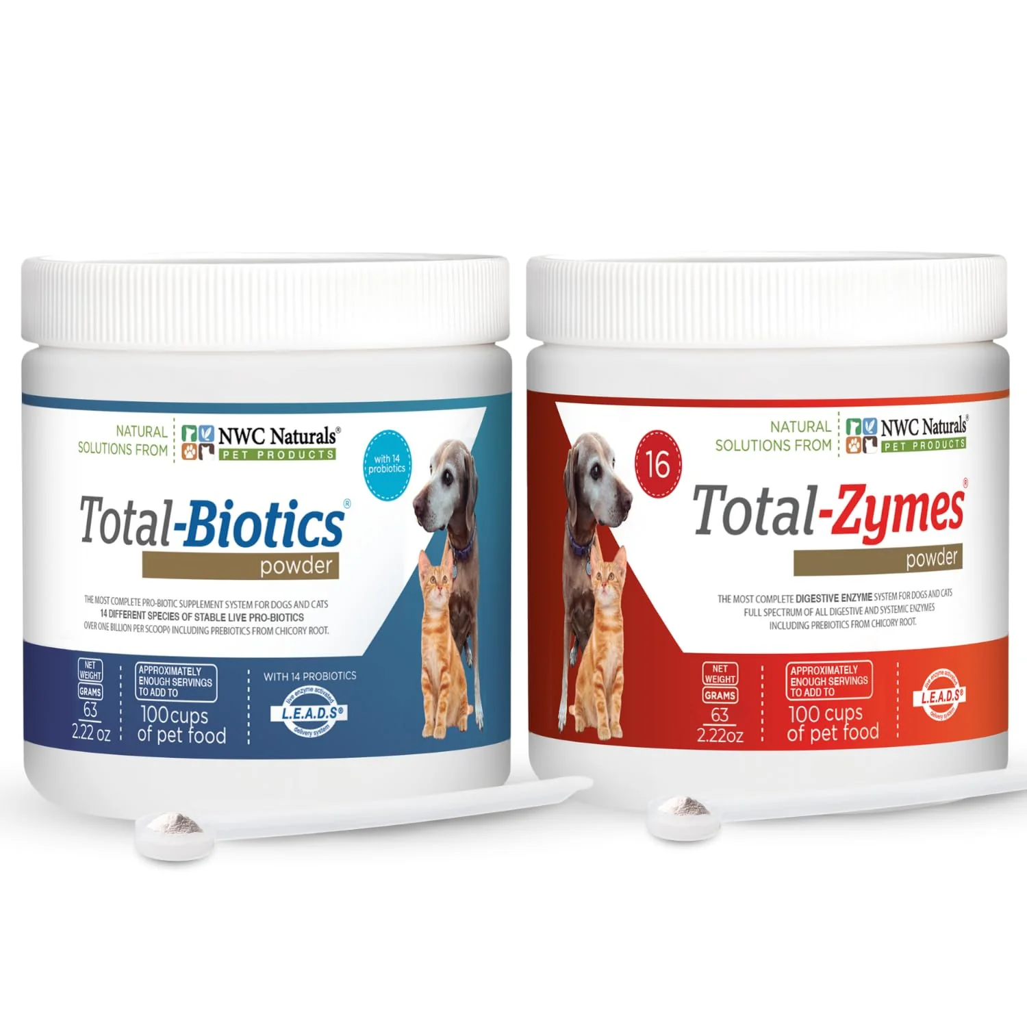 Elegant NWC Naturals Mini-Twin Pack Probiotics Digestive Enzymes for Cats Dogs – 2.22oz Luxury